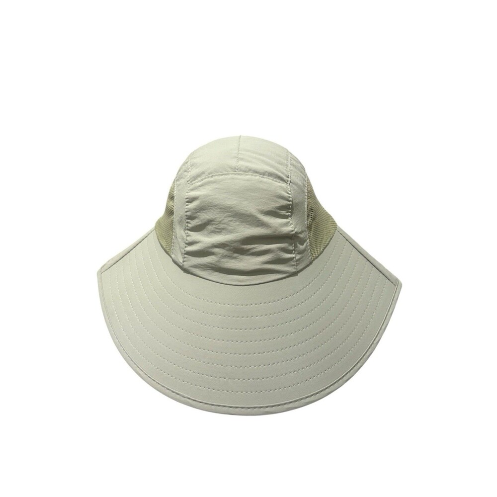 NWT Love Chic Life ‘Sport’ green sun hat w/ neck flap & wide brim